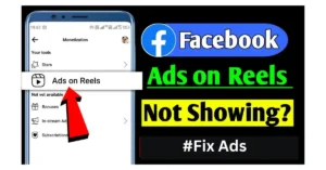 facebook ads on reels option not showing